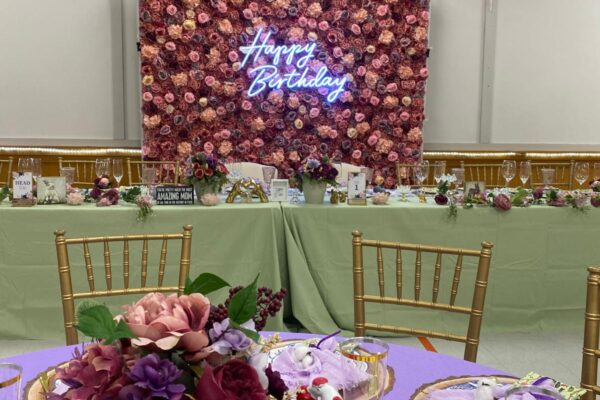 Pink Flower Wall Party Socail Winnipeg Manitoba events 1